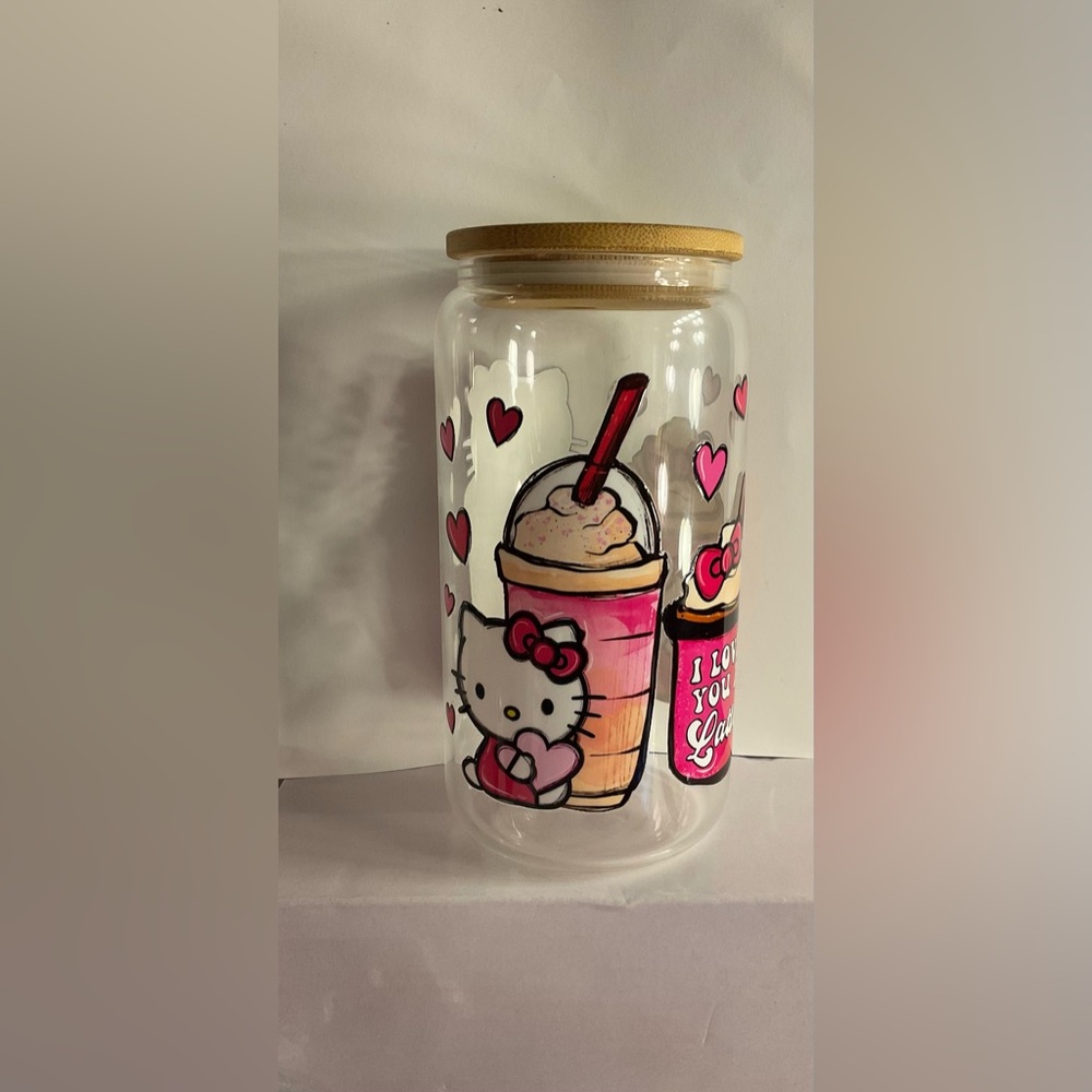 16oz glass cup